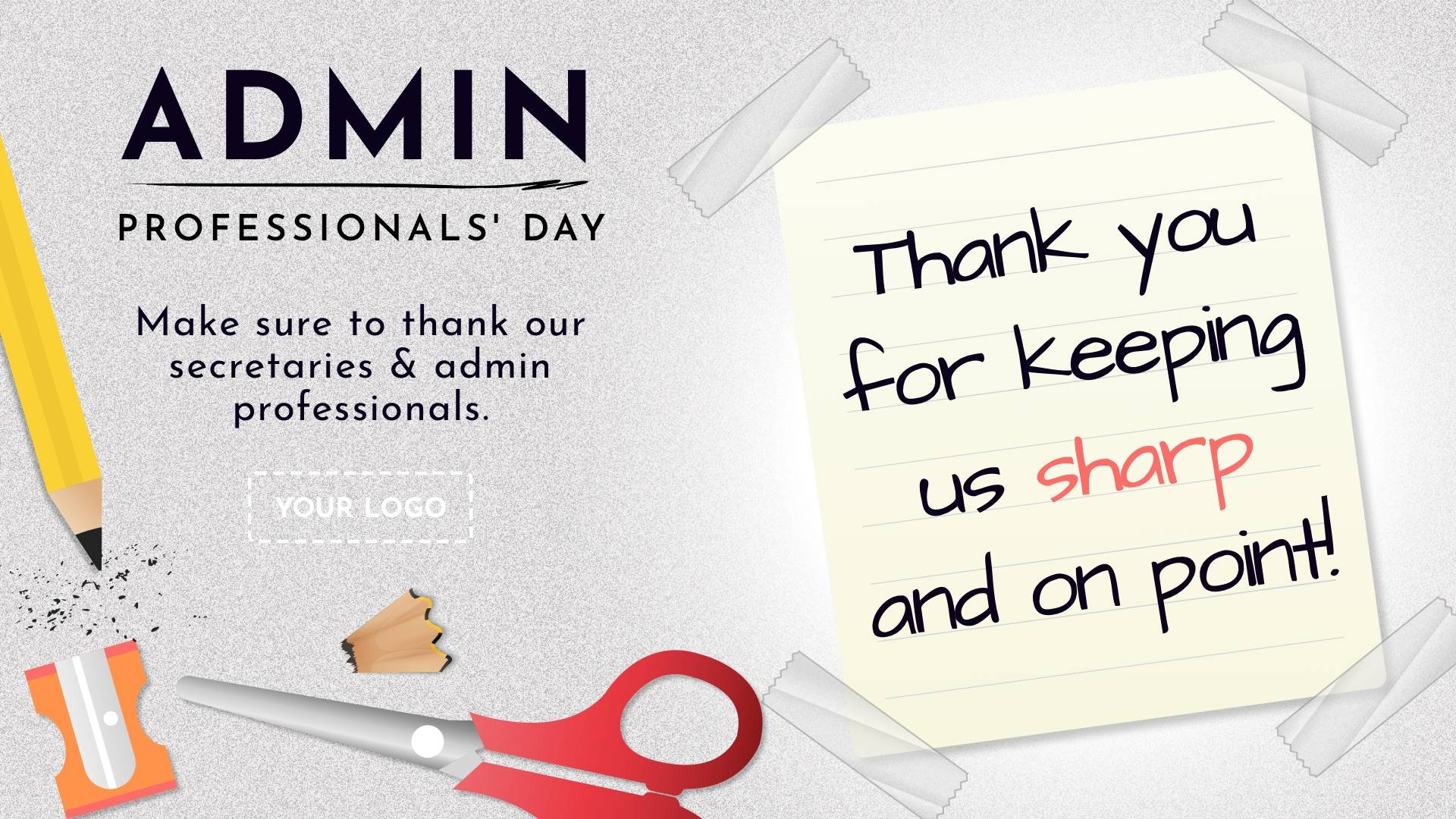 Administrative Professionals Day Digital Signage Template