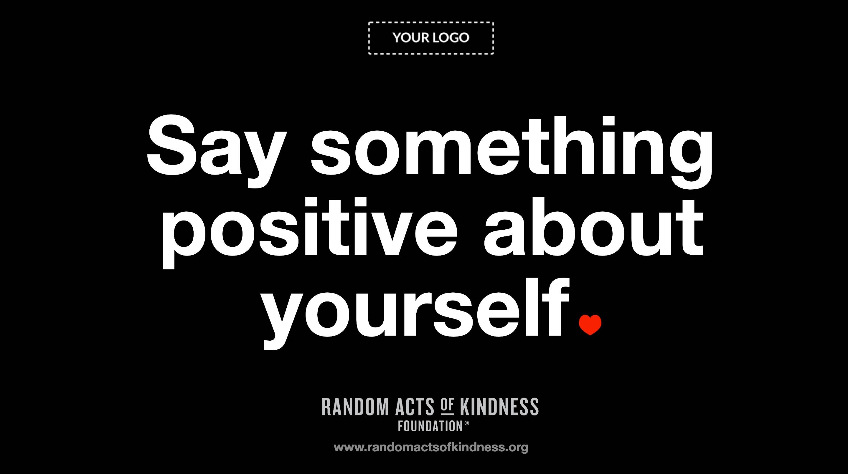 Kindness Ideas Digital Signage Template