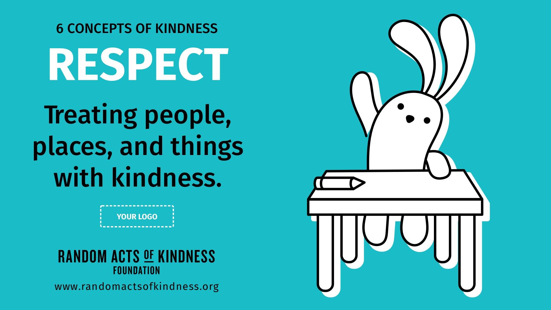 The 6 Concepts of Kindness by Random Act of Kindness Digital Signage Template