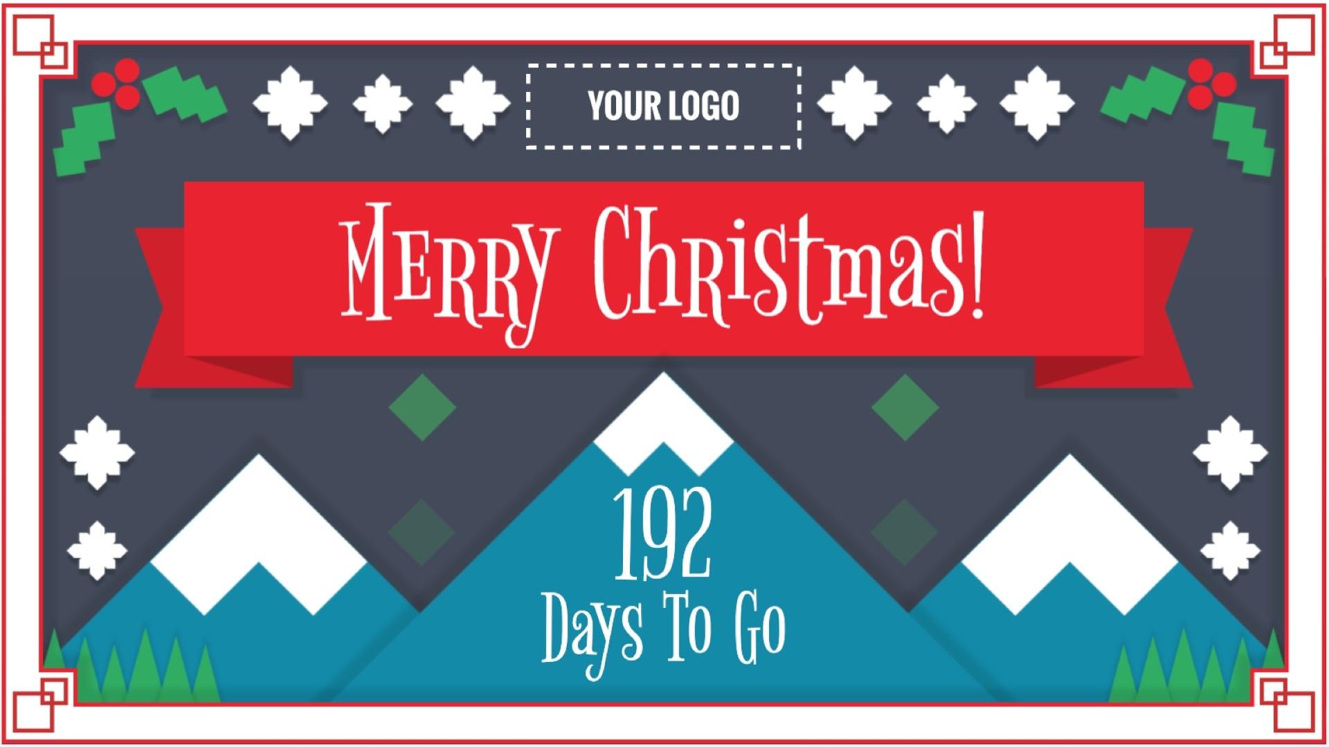 Christmas Countdown Digital Signage Template