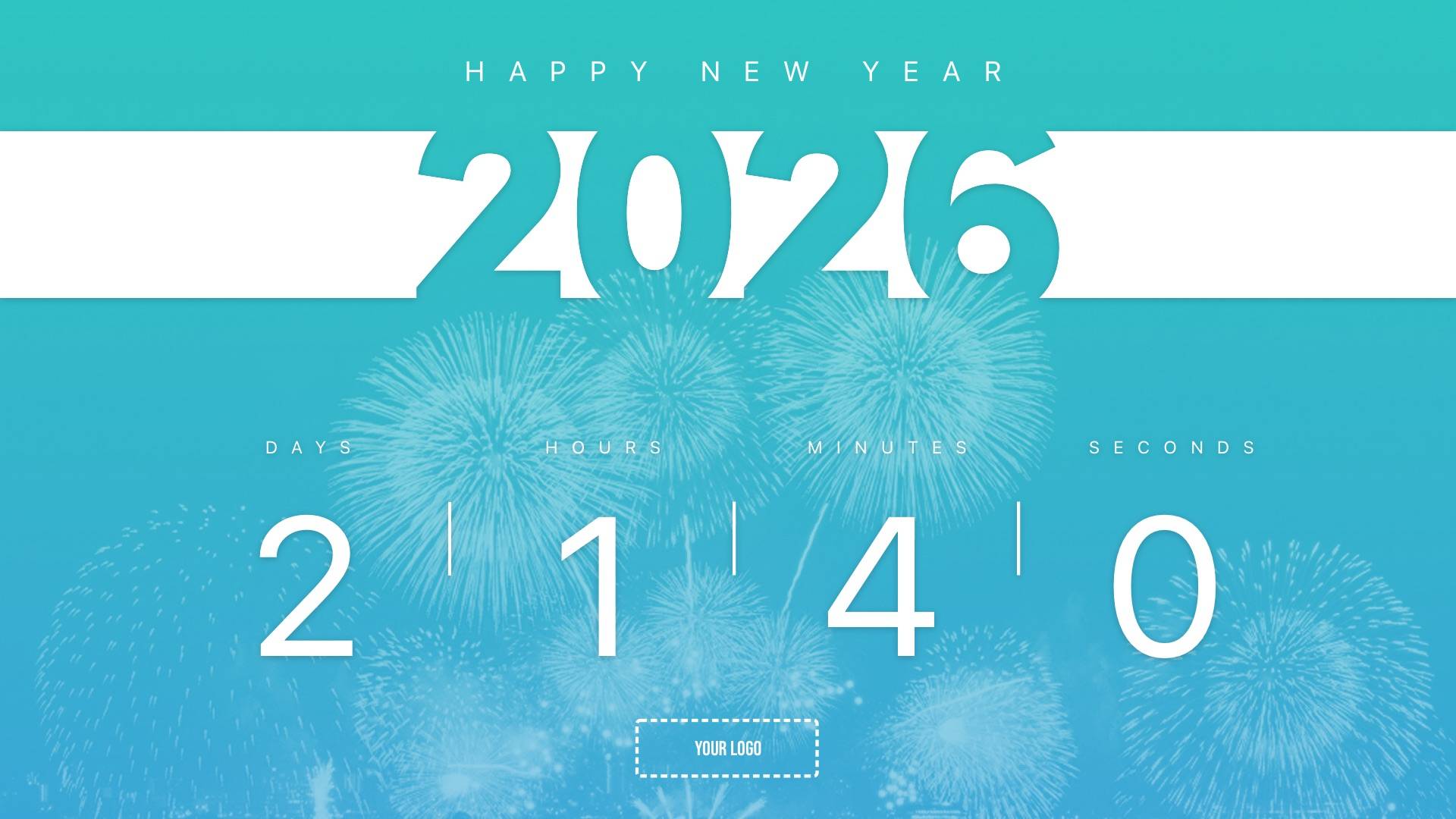 New Year Countdown Digital Signage Template