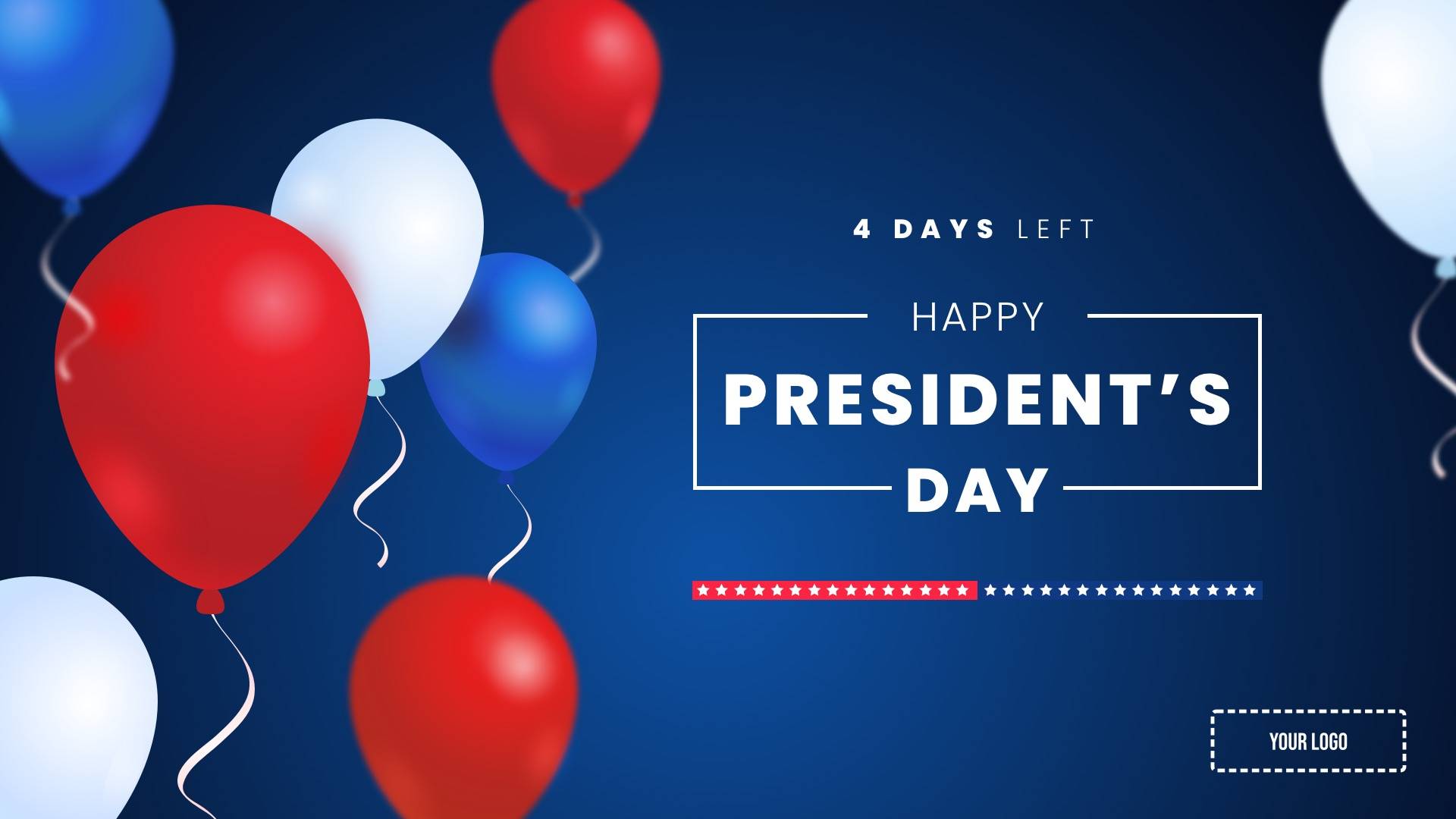 Presidents' Day Digital Signage Template