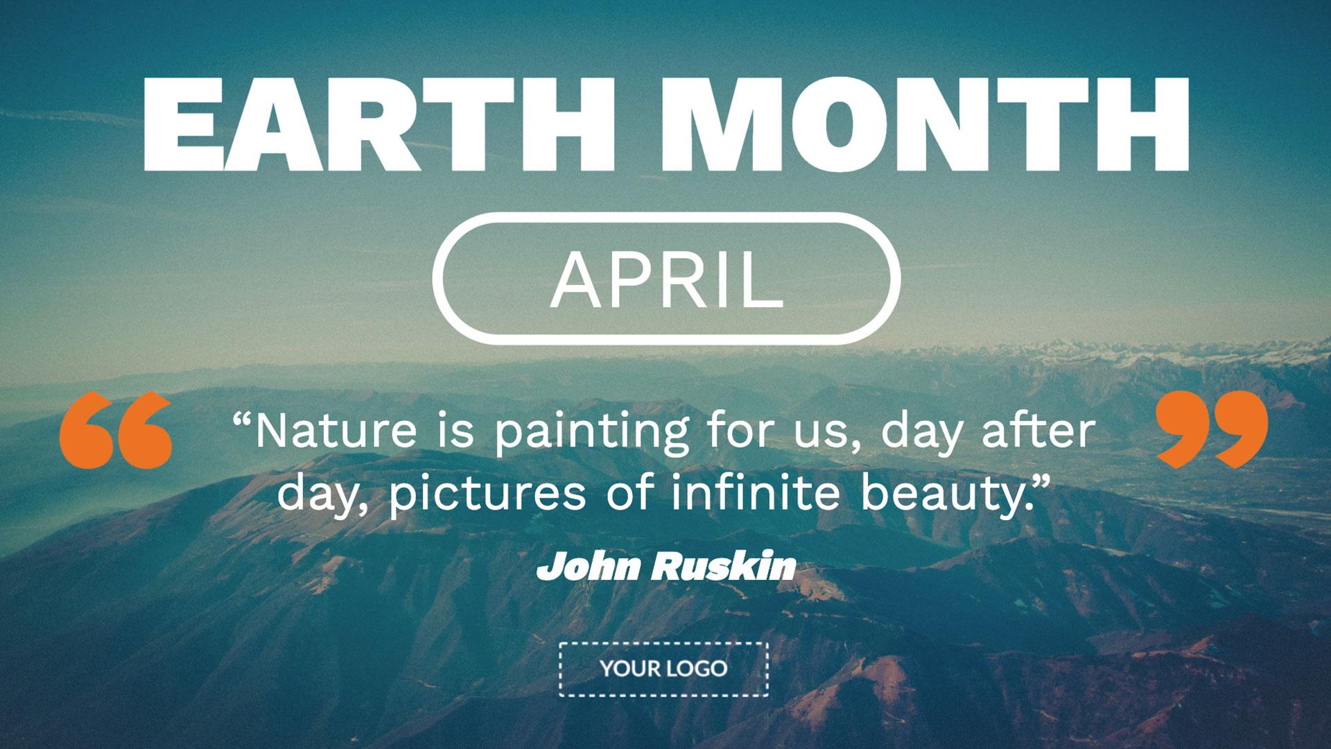 Earth Month Digital Signage Template