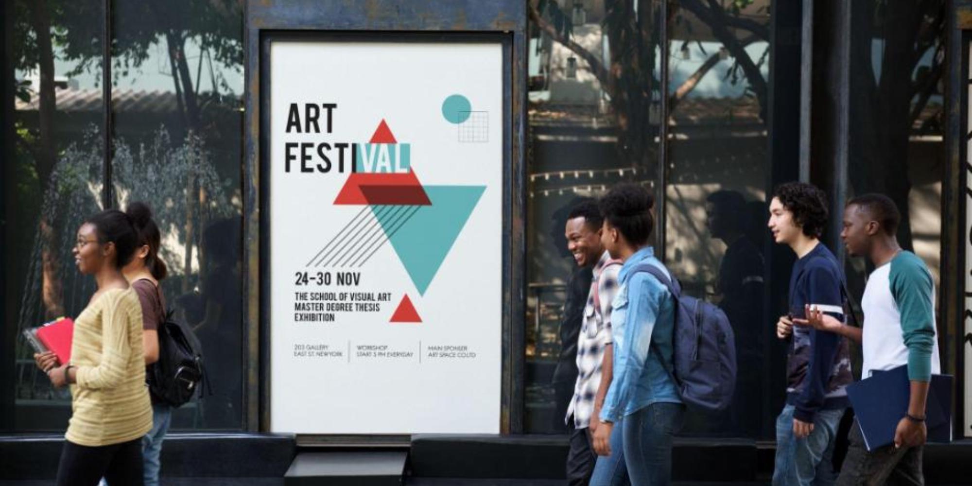 event-digital-sign-promoting-festival