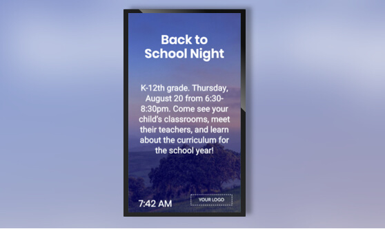 Full Screen Text, Image and Time Portrait