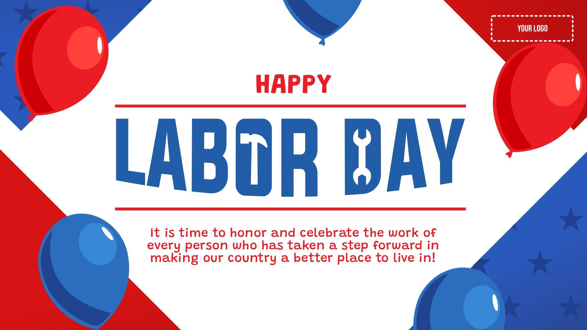 Labor Day Digital Signage Template