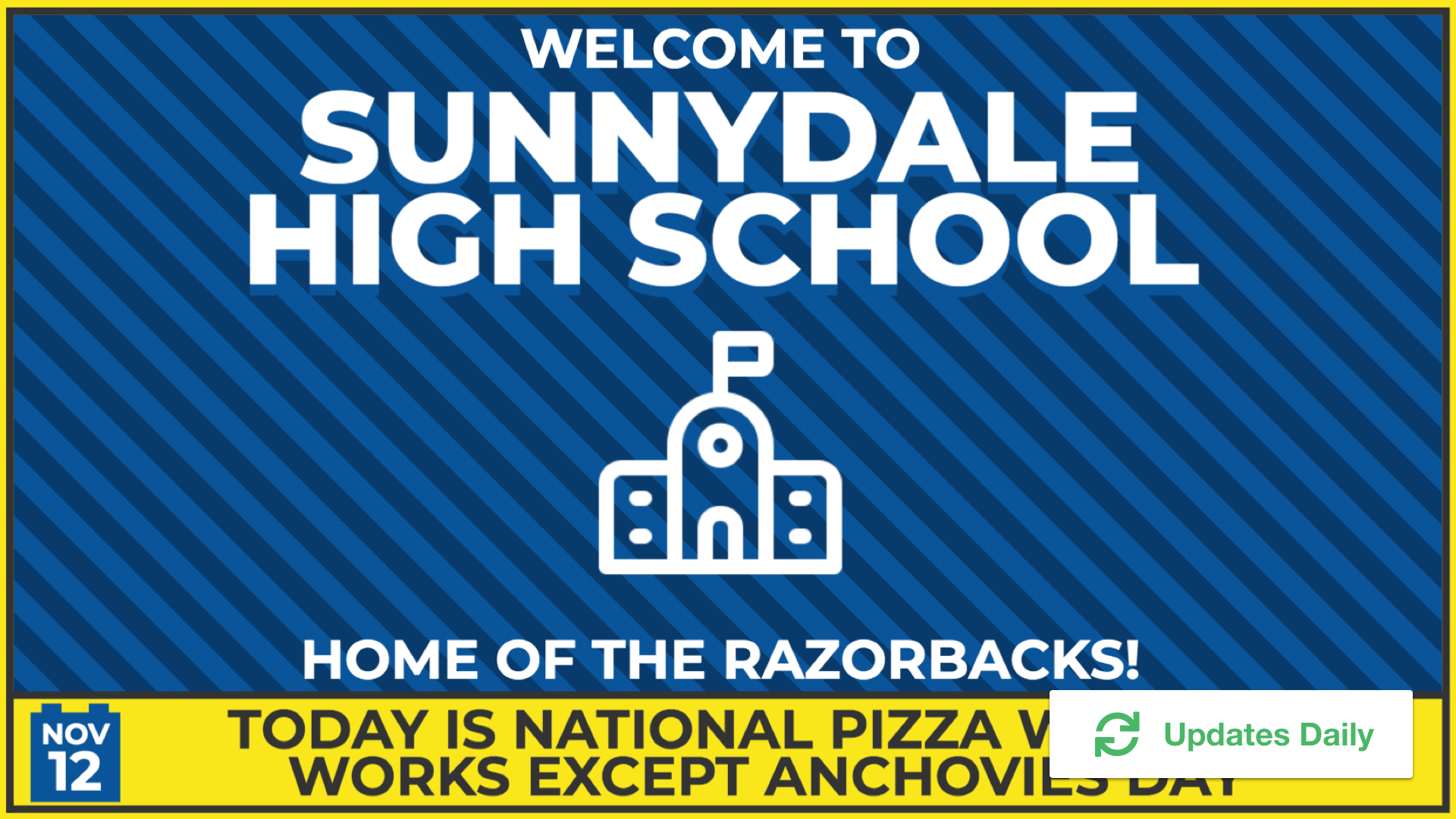 Welcome and National Day Digital Signage Template