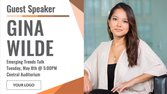Guest Speaker Digital Signage Template