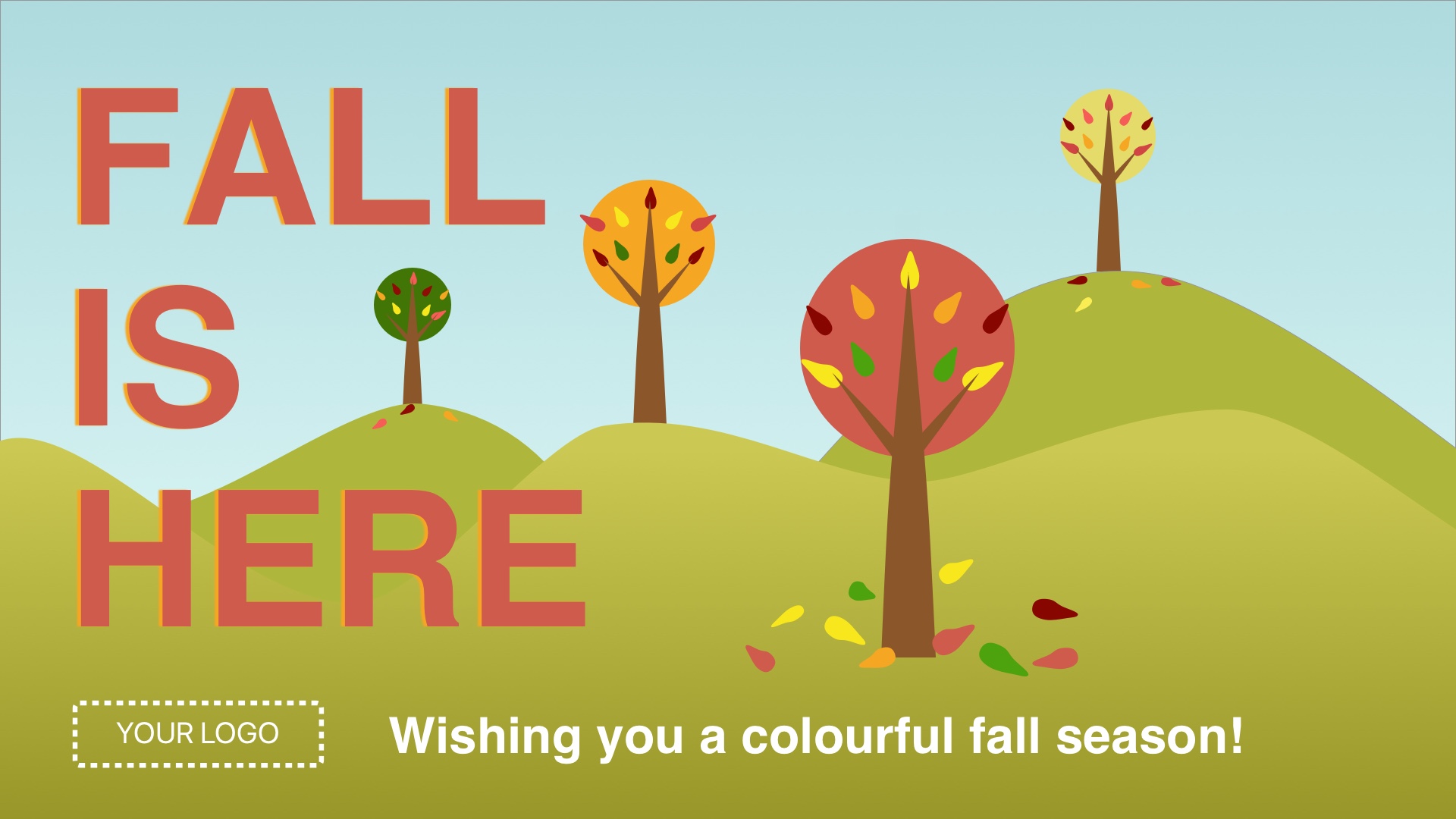 Fall is Here Digital Signage Template