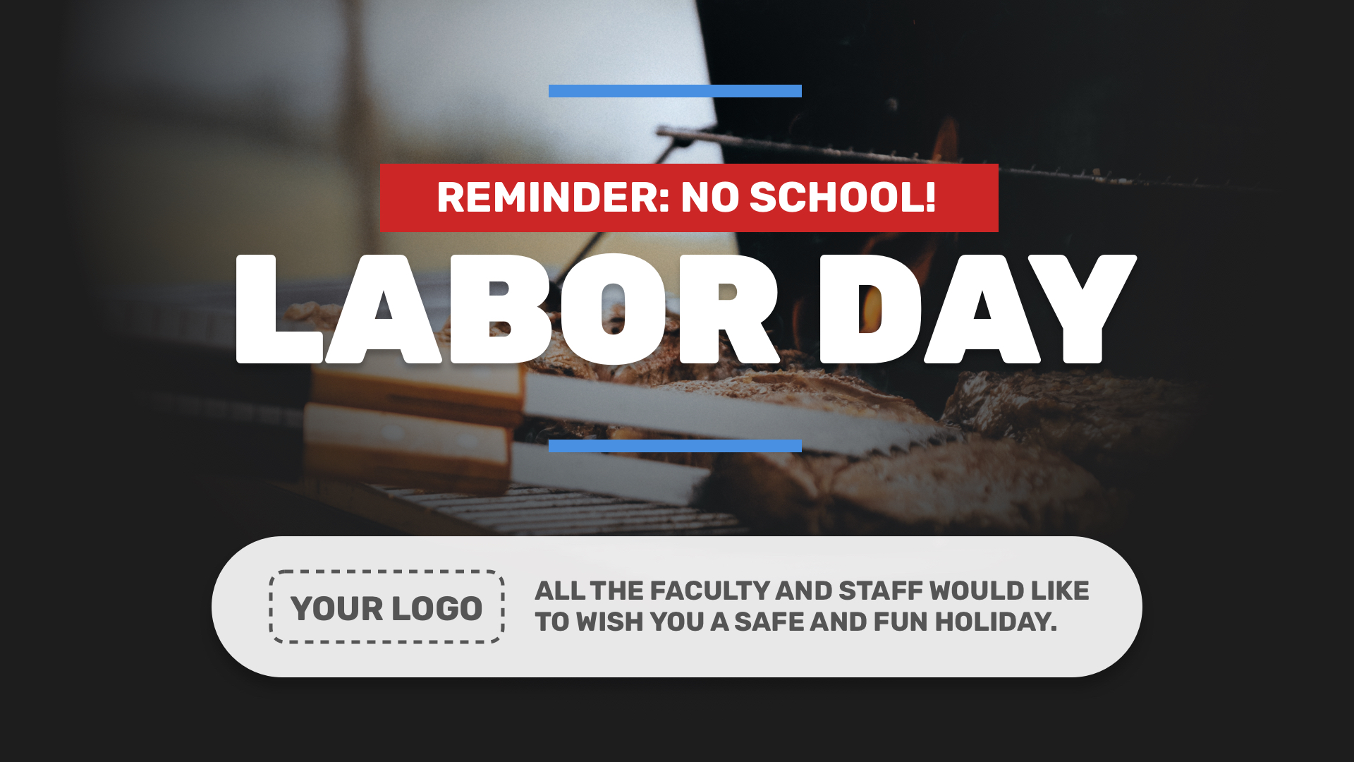 Labor Day Digital Signage Template
