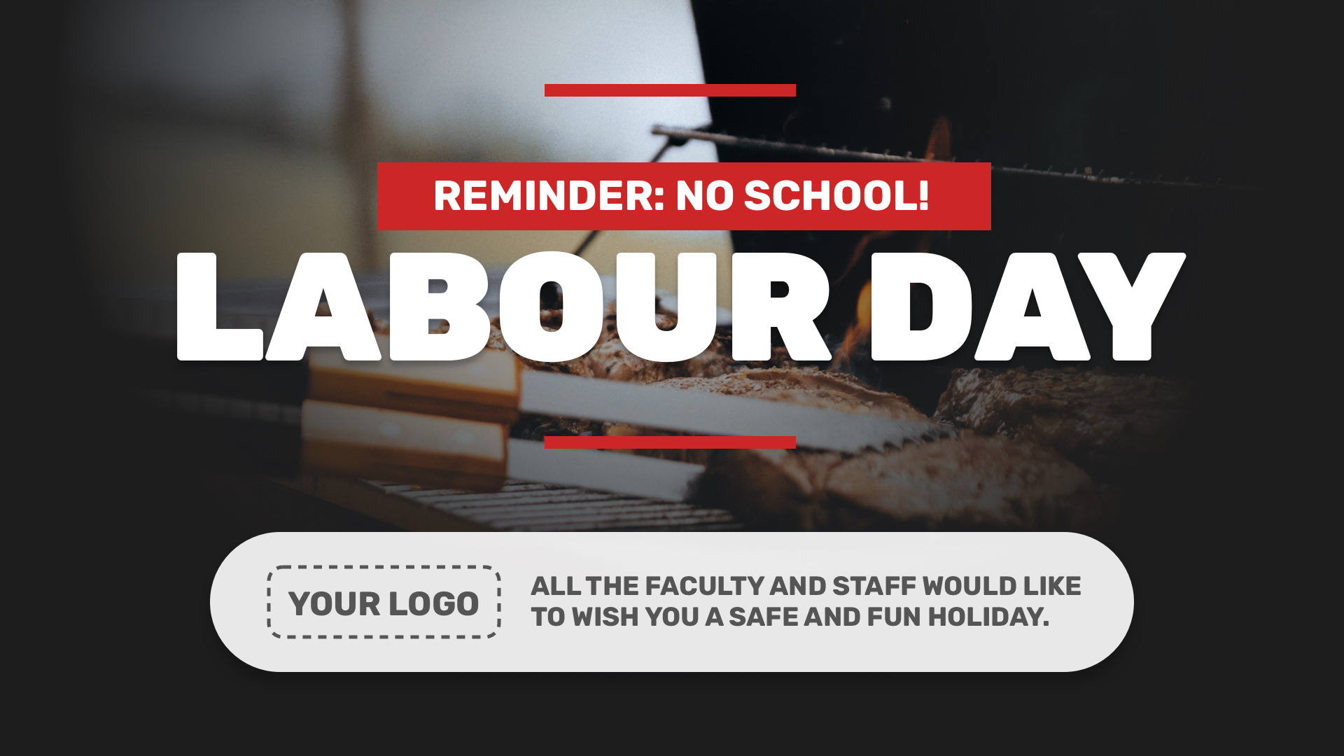 Labour Day Digital Signage Template