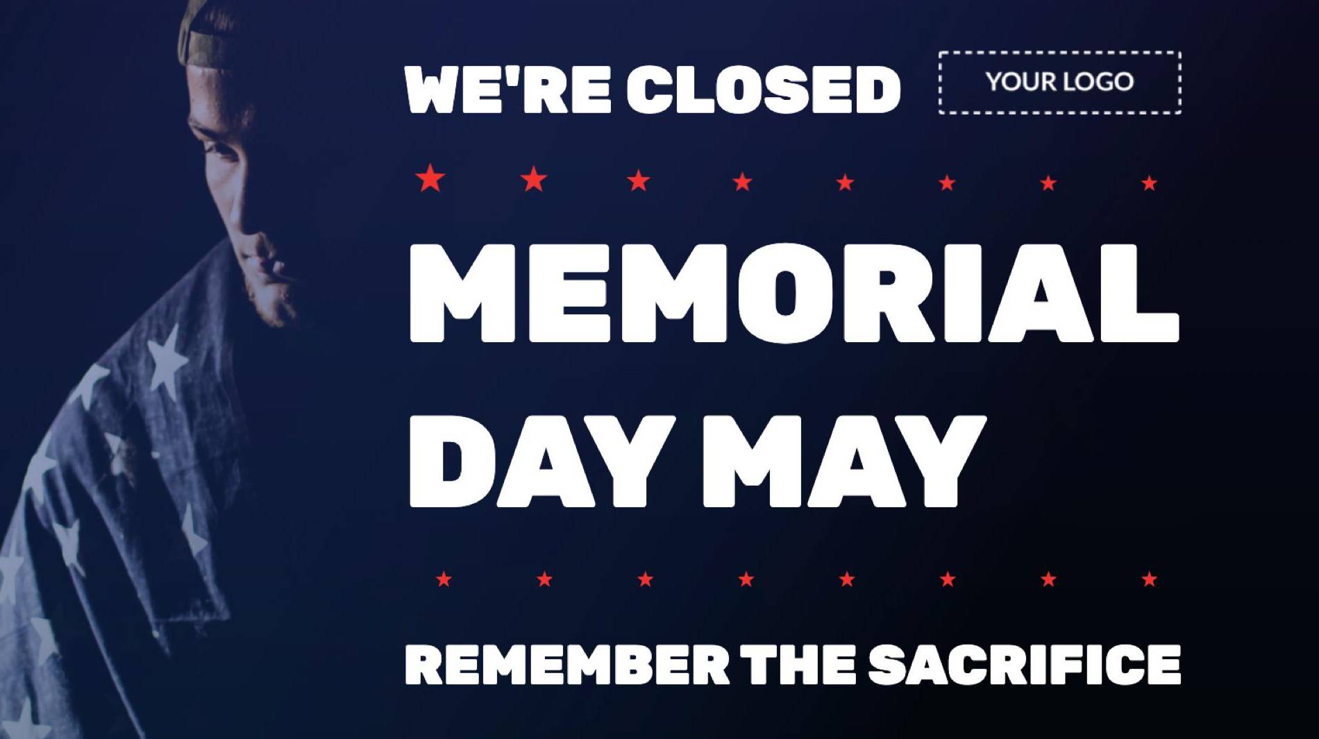 Holiday Memorial Day Digital Signage Template