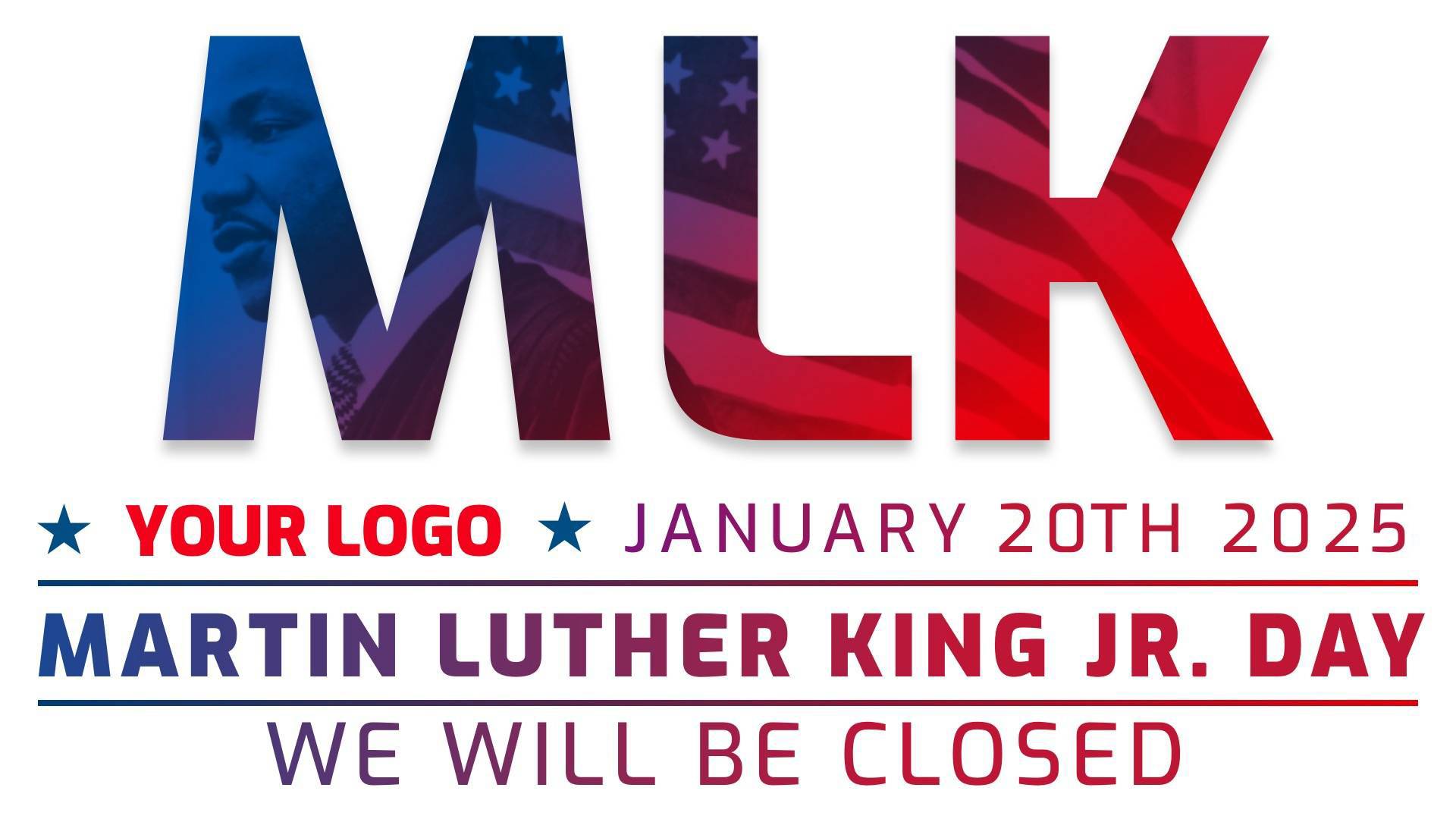 Martin Luther King Jr. Day Digital Signage Template