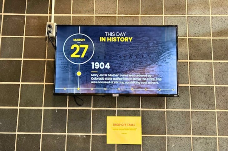 Monitcello Trails using Rise Visions This Day in History