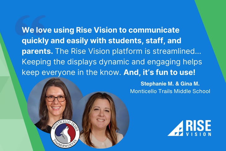 Monticello Trails Middle School testimonial