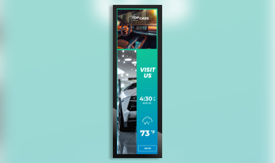 Retail Advertisement Stretch Screen Portrait