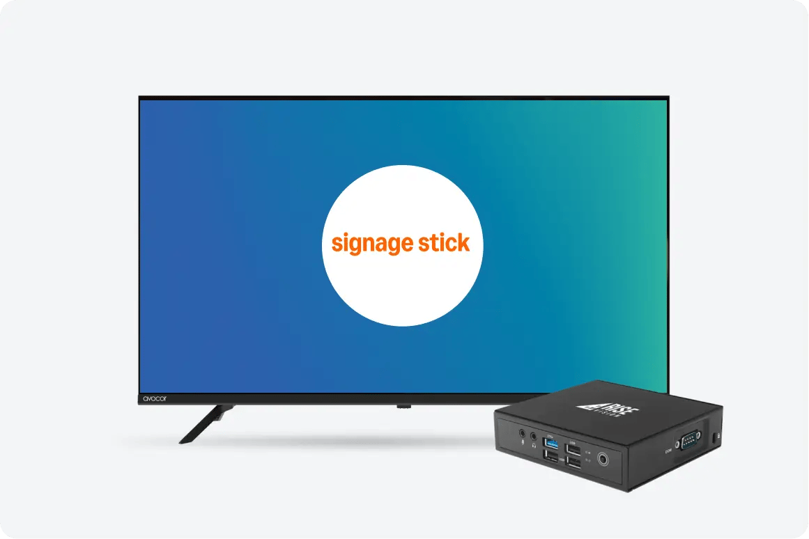 Amazon Signage Stick with Rise Vision