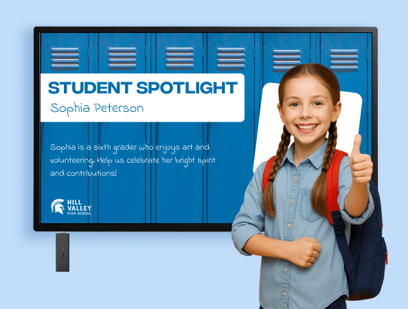 Amazon Signage Stick_K-12 Education