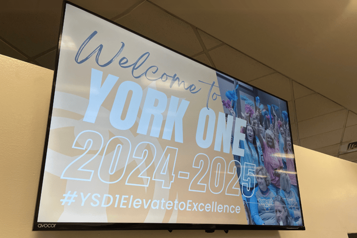 Avocor R Series display at York School District One