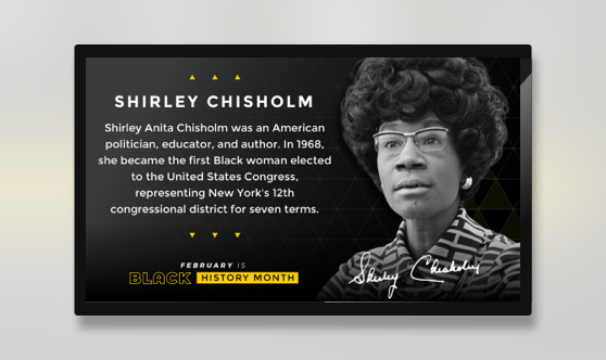 Black History Month Shirley Chisholm
