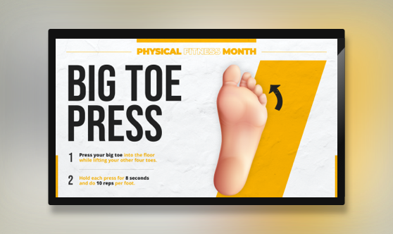 Big Toe Press - Physical Fitness Month