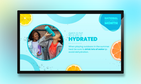 Stay Hydrated - National Safety Month