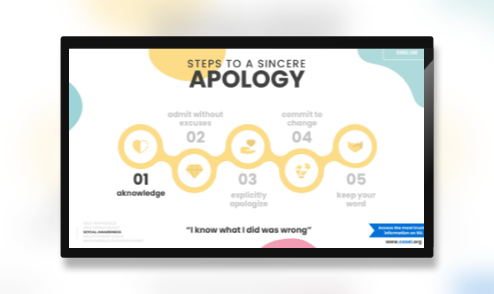Steps to a Sincere Apology - CASEL
