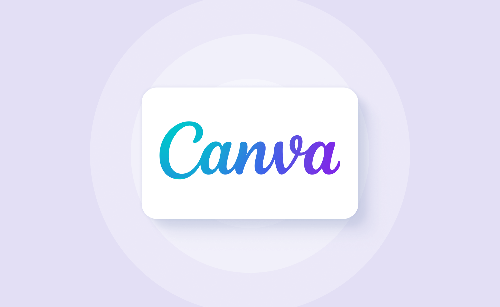 Canva logo on purple background