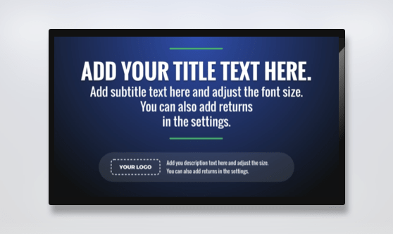 Full Screen Centered Text