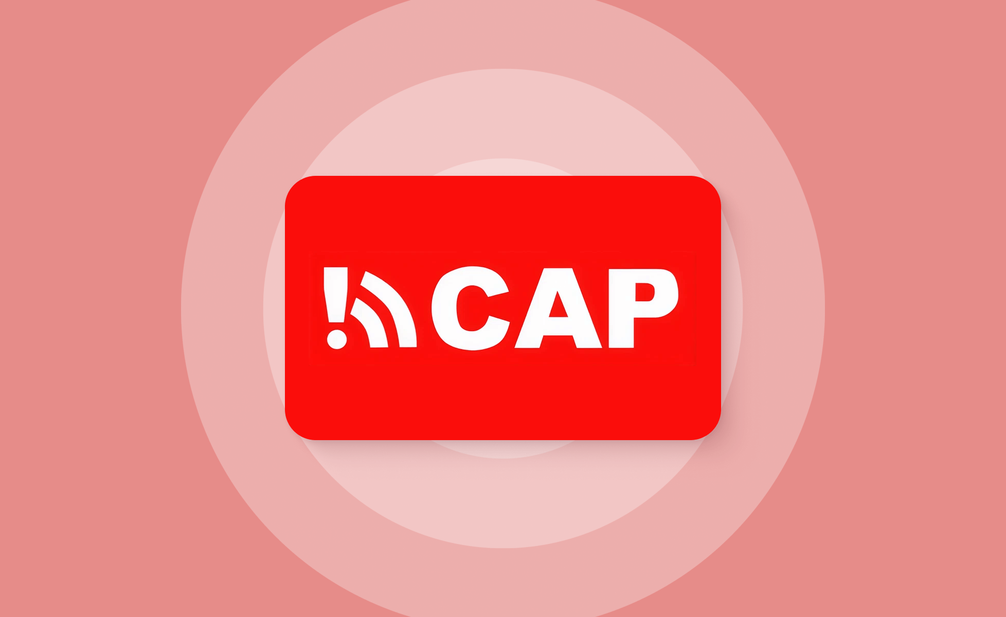 Common Alerting Protocol logo on red background