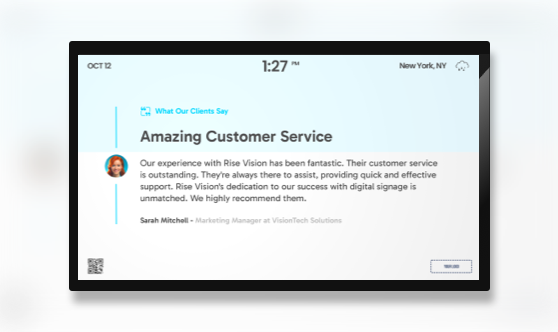 Client Testimonial Showcase - List