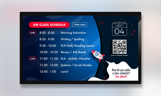 Class Schedule Distance Learning
