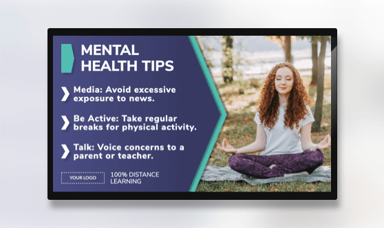 Distance Learning Mental Health Tips
