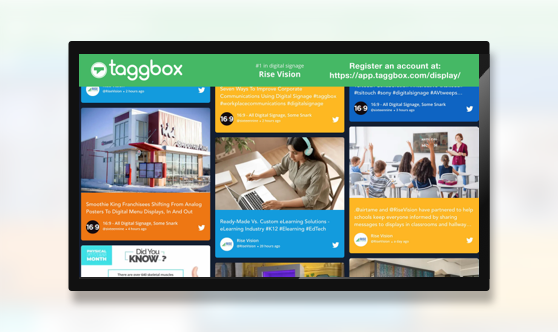 Taggbox Display Social Wall