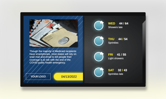 Full Screen News and Terrarium Weather Extended