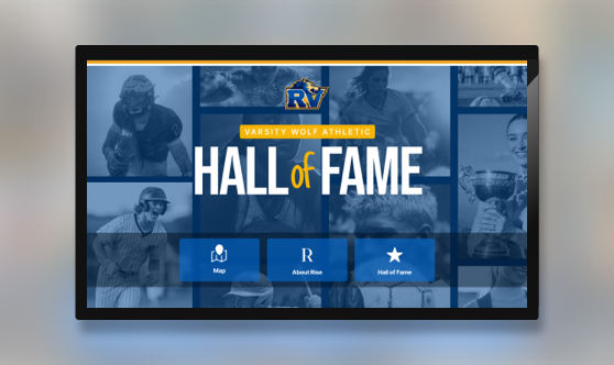 Hall of Fame Centered - Navigation  - Interactive