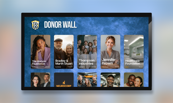 Donor Wall - Card Grid - Interactive