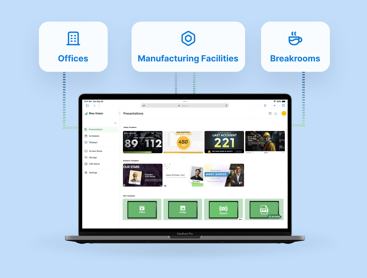 UX graphic showing multiple location updates being made