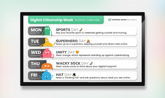 Digital Citizenship Week - Common Sense