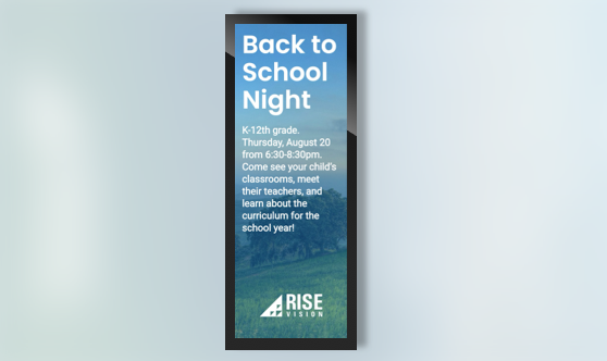 Poster Full Screen Text