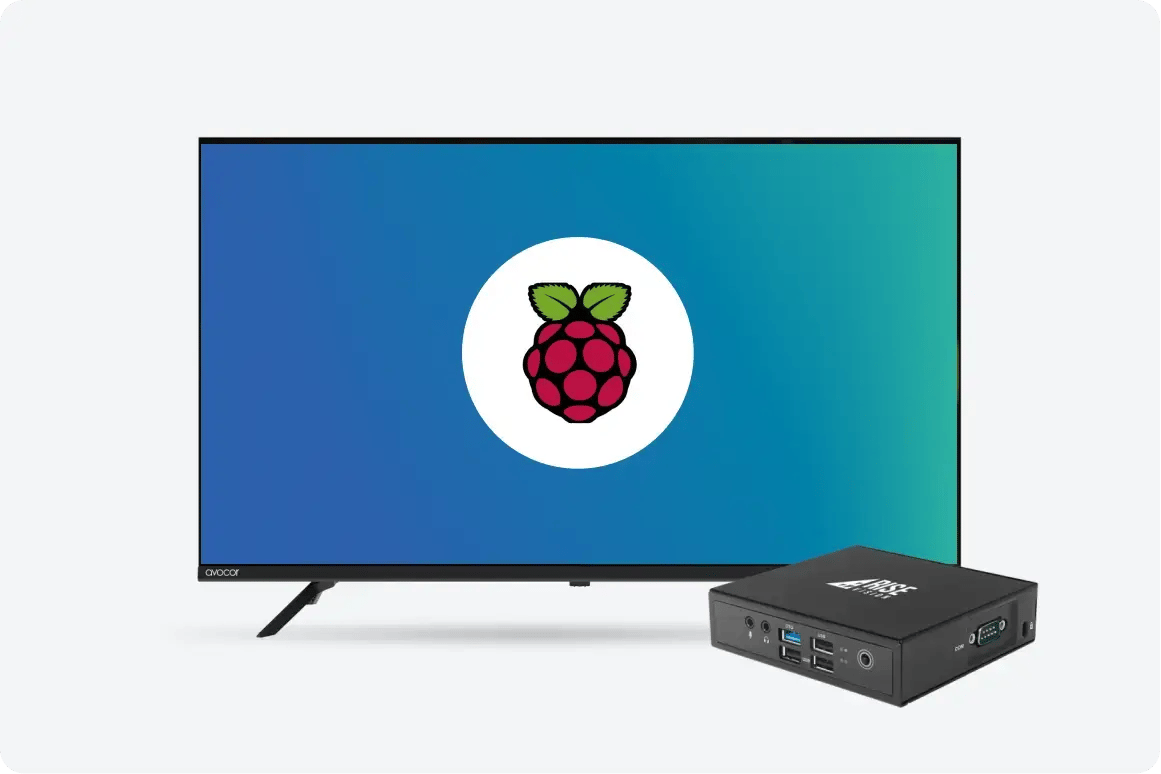 Raspberry hardware with Rise Vision media player