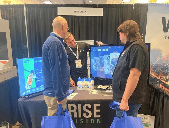 Rise Vision at ACOT showing Interactive Displays