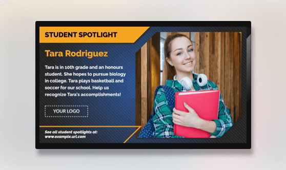 Student/Employee Spotlight Text & Image