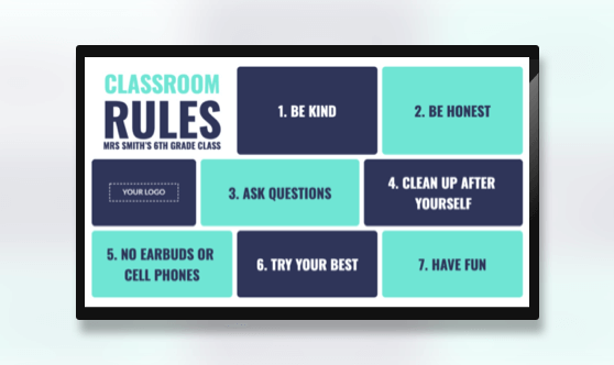 Announcement Classroom Rules