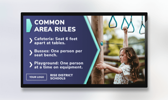 Distance Learning Common Area Rules