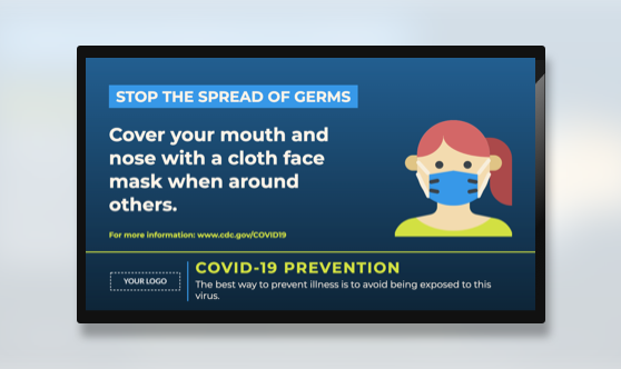 COVID-19 Wear Masks Text