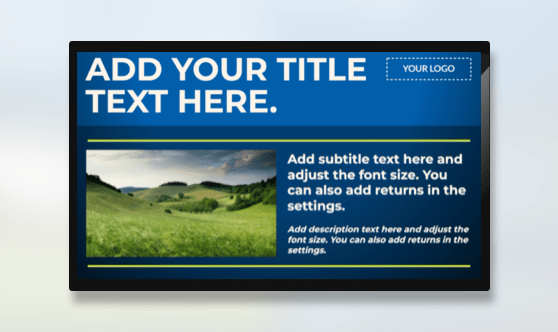 Full Screen Text and Image