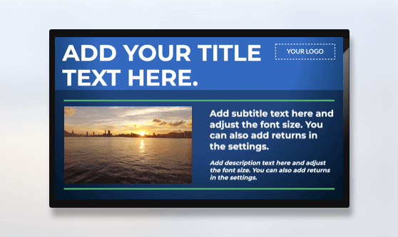 Full Screen Text and Video