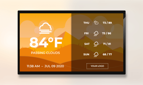 Full Screen Vector Image Weather Extended