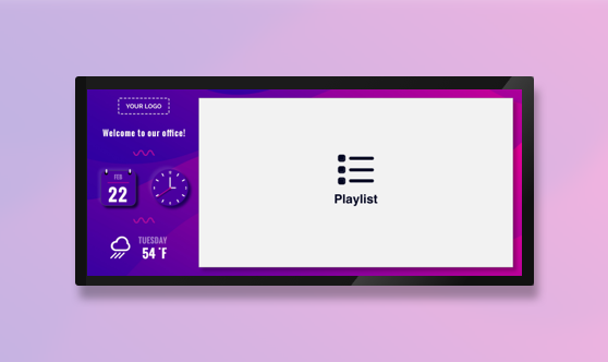 Zoned Playlist Cinemascope 21:9 Ratio